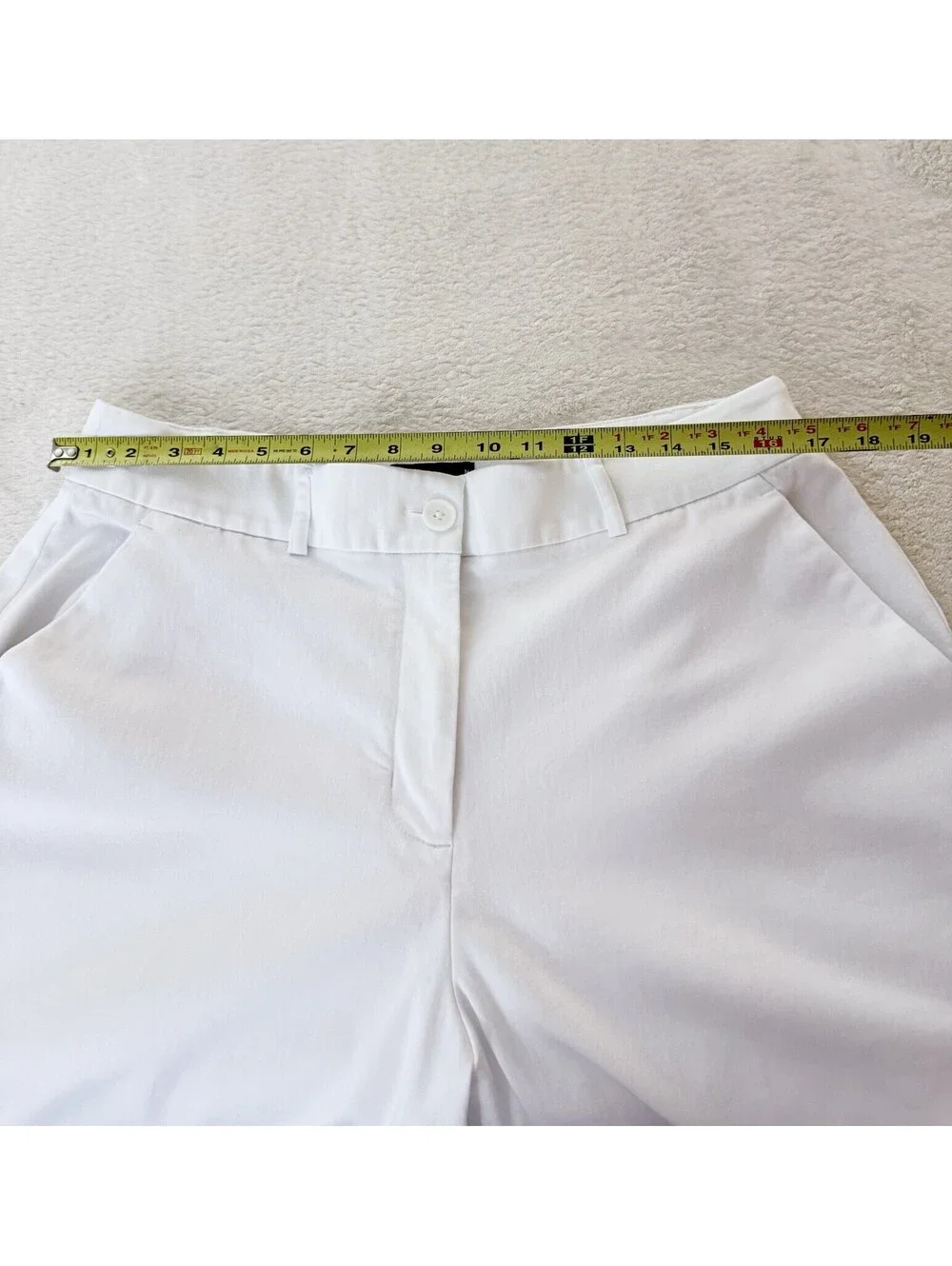 Simply Vera Vera Wang White Wide Leg Cropped Culottes Womens Size 16